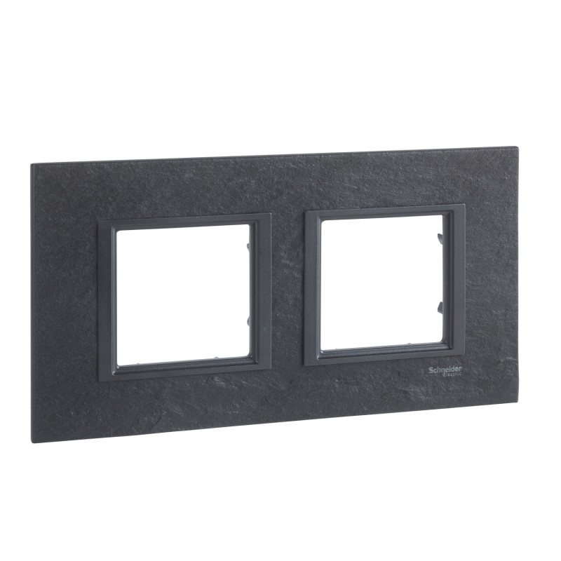 Рамка 2-постовая Schneider Electric Unica Class черный камень MGU68.004.7Z1
