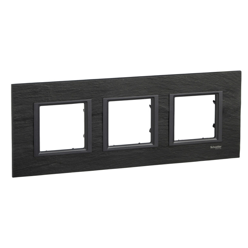 Рамка 3-постовая Schneider Electric Unica Class черный камень MGU68.006.7Z1