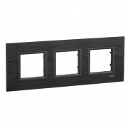 Рамка 3-постовая Schneider Electric Unica Class черный камень MGU68.006.7Z1