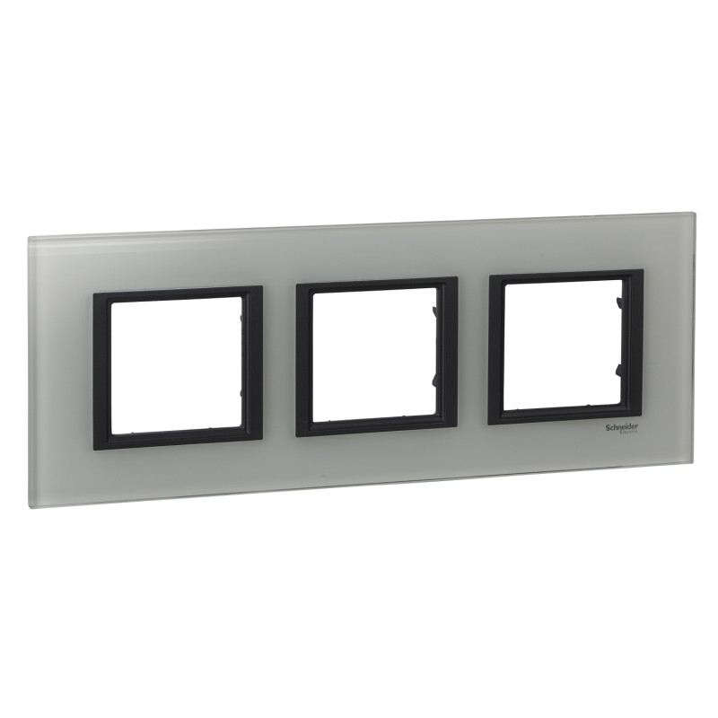 Рамка 3-постова Schneider Electric Unica Class біле скло MGU68.006.7C2