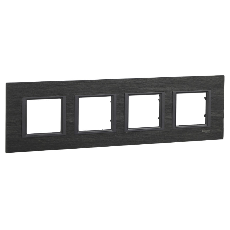 Рамка 4-постовая Schneider Electric Unica Class черный камень MGU68.008.7Z1