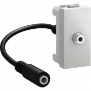 Розетка Mini jack Schneider Electric Unica 3,8 м алюминий MGU3.433.30
