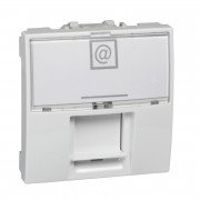 Компьютерная розетка Schneider Electric Unica RJ45 категория 6 FTP 2 модуля белый MGU3.417.18