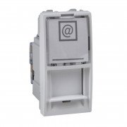 Компьютерная розетка Schneider Electric Unica RJ45 категория 6 UTP 1 модуль белый MGU3.414.18