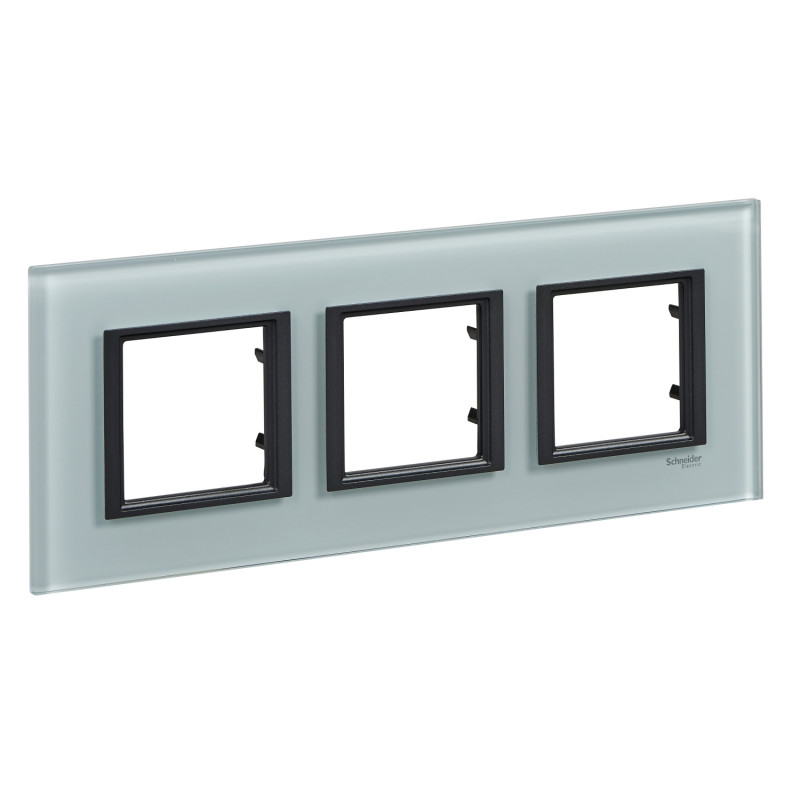 Рамка 3-постова Schneider Electric Unica Class матове скло MGU68.006.7C3