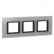 Рамка 3-постовая Schneider Electric Unica Class белое стекло MGU68.006.7C2