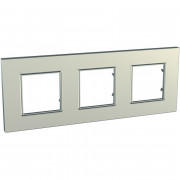 Рамка 3-постовая Schneider Electric Unica Quadro титановый MGU6.706.57