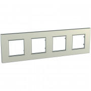 Рамка 4-постовая Schneider Electric Unica Quadro титановый MGU6.708.57
