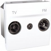 Розетка TV-FM индивидуальная Schneider Electric Unica белый MGU3.451.18