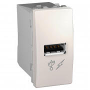 Розетка USB Schneider Electric Unica 1-модуль слоновая кость MGU3.428.25