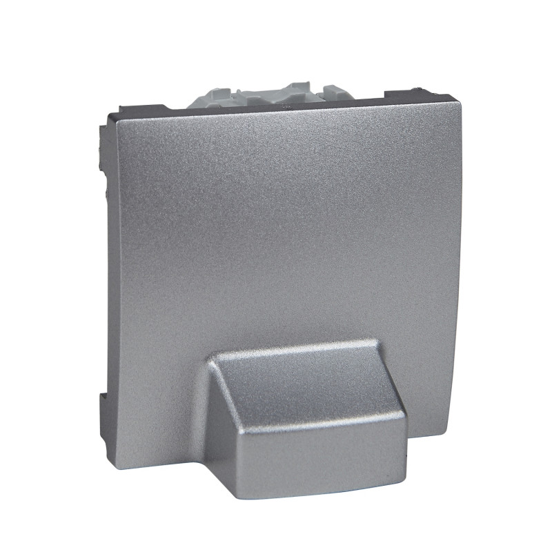 Кабельний вивід Schneider Electric Unica 2 модуля алюміній MGU3.862.30