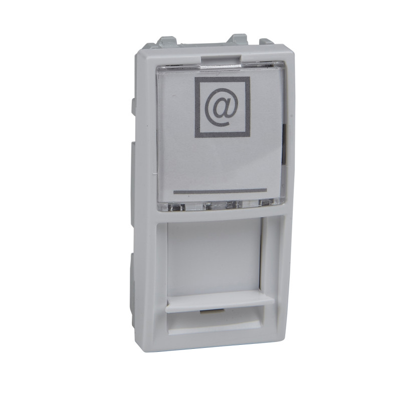 Накладка для конекторів Schneider Electric Unica RJ45 1 модуль білий MGU9.461.18