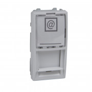 Накладка для коннекторов Schneider Electric Unica RJ45 1 модуль белый MGU9.461.18