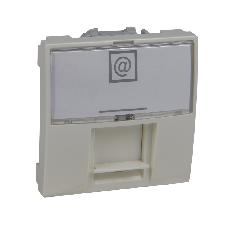 Накладка для коннекторов Schneider Electric Unica RJ45 2 модуля слоновая кость MGU9.460.25