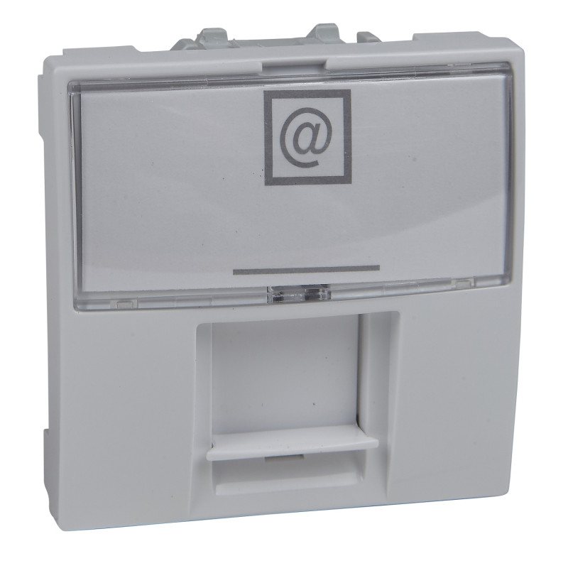 Накладка для конекторів Schneider Electric Unica RJ45 2 модулі білий MGU9.460.18