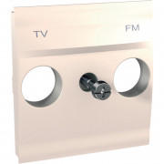 Накладка для TV/FM розетки Schneider Electric Unica 2 модуля слоновая кость MGU9.440.25