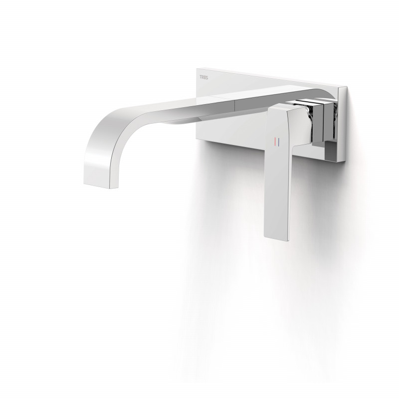 Змішувач для раковини Tres Slim Exclusive настінний одноважільний хром 20230013