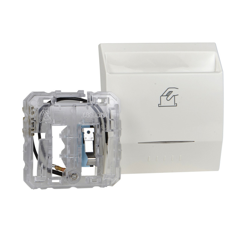 Вимикач Schneider Electric Unica картковий з підсвічуванням слонова кістка MGU3.283.25