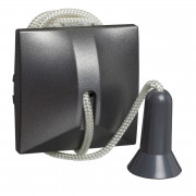 Выключатель Schneider Electric Unica кнопочный со шнурком графит MGU3.226.12