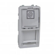 Накладка для конекторів Schneider Electric Unica RJ45 1 модуль білий MGU9.461.18