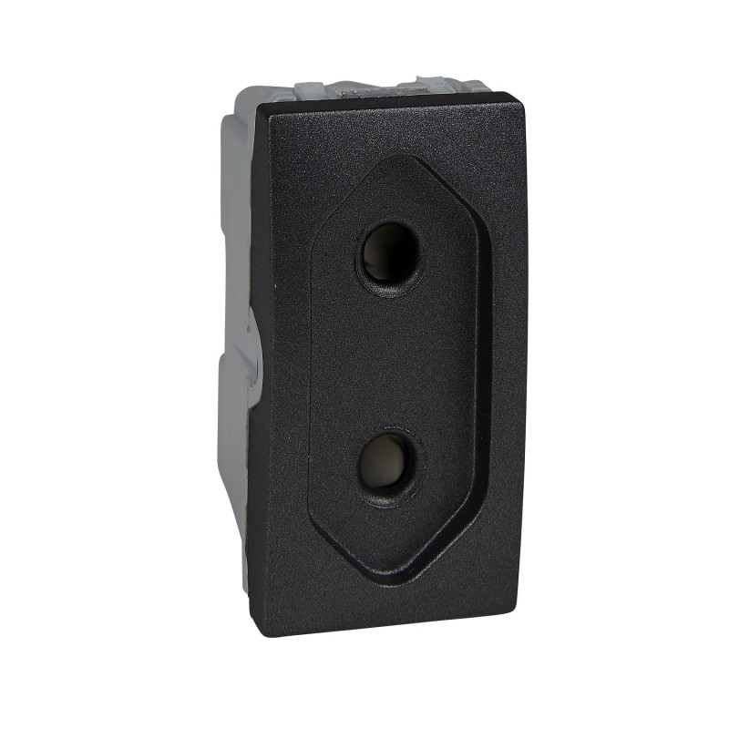 Розетка Schneider Electric Unica с защитными шторками 10А графит MGU3.031.12