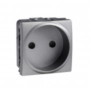 Розетка Schneider Electric Unica с защитными шторками 16А графит MGU3.033.12