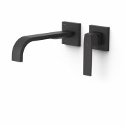 Змішувач для раковини Tres Slim Exclusive настінний одноважільний чорний матовий 20230004NM
