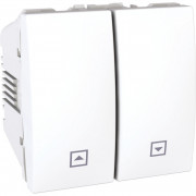 Вимикач для жалюзі Schneider Electric Unica 2 модуля білий MGU3.207.18