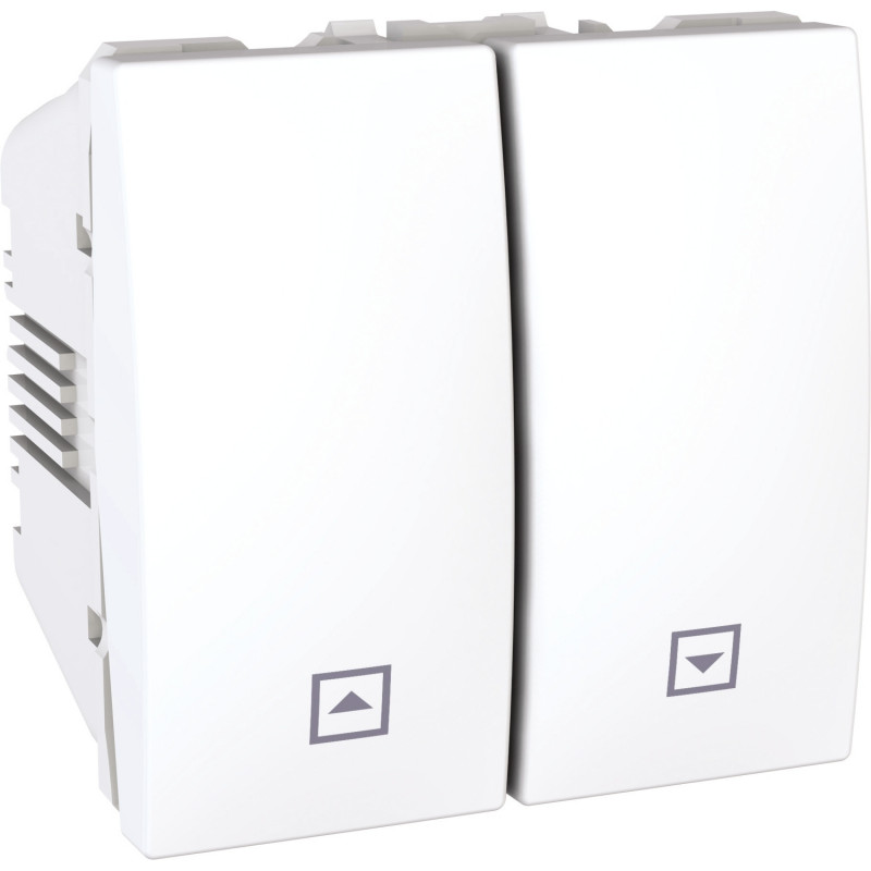 Вимикач для жалюзі Schneider Electric Unica 2 модуля білий MGU3.208.18