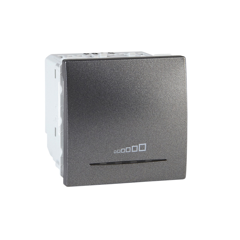 Светорегулятор Schneider Electric Unica нажимной универсальный графит MGU3.515.12