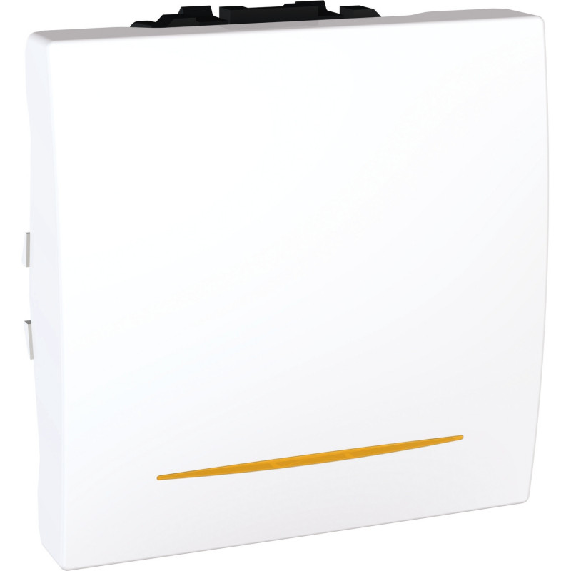 Вимикач прохідної Schneider Electric Unica схема 6 з індикацією білий MGU3.263.18S