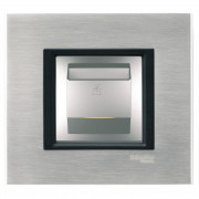 Вимикач Schneider Electric Unica картковий з індикацією алюміній MGU3.540.30