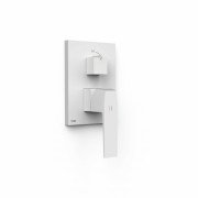 Змішувач для душу Tres Slim Exclusive (2 канали) вбудований одноважільний білий матовий 20228001BM