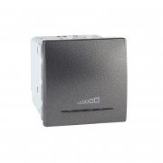 Светорегулятор Schneider Electric Unica нажимной универсальный графит MGU3.515.12