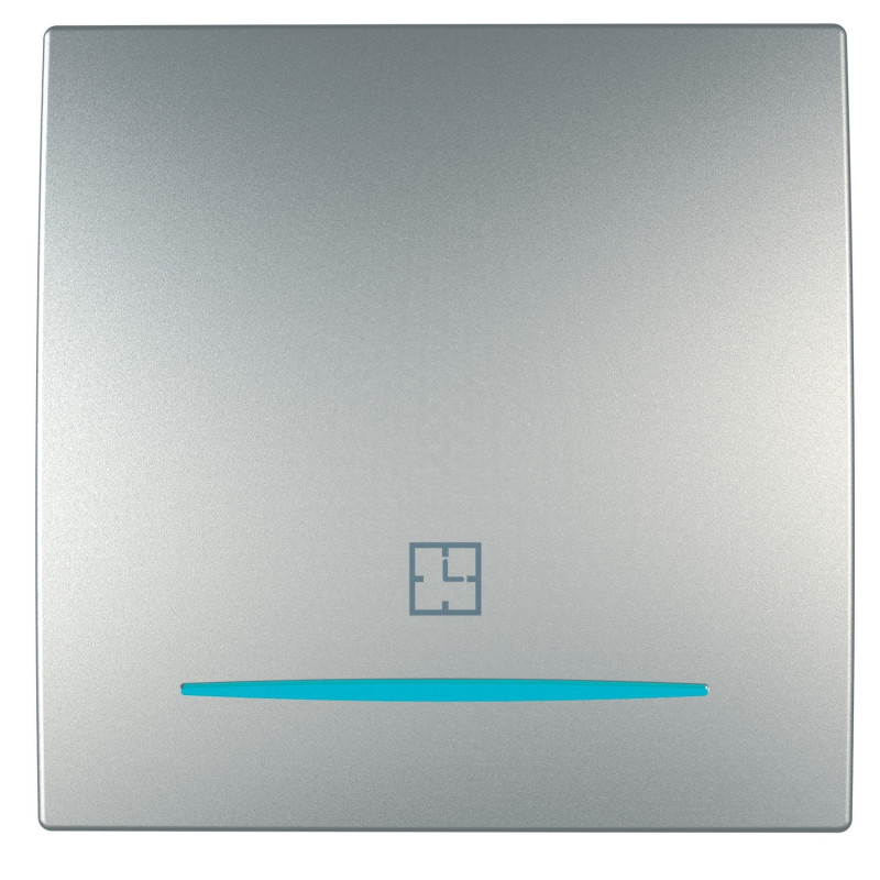 Таймер Schneider Electric Unica нажимной 8А алюминий MGU3.535.30