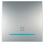 Таймер Schneider Electric Unica натискний 8А алюміній MGU3.535.30