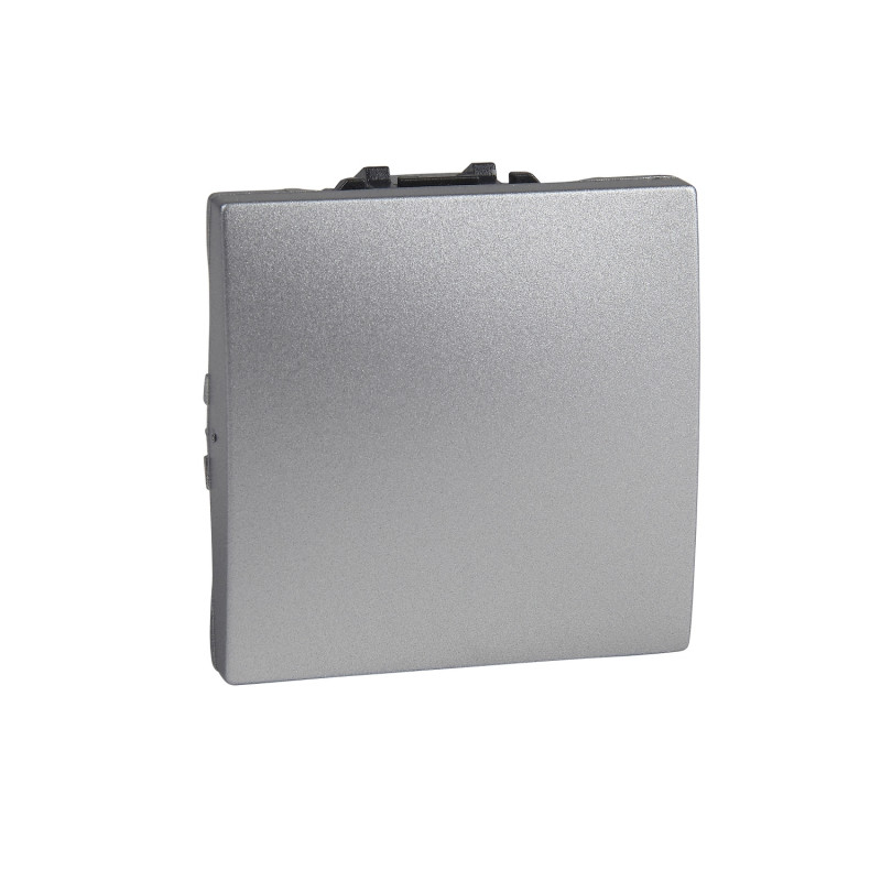 Выключатель проходной Schneider Electric Unica 1-клавишный схема 6 алюминий MGU3.263.30