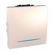 Выключатель проходной Schneider Electric Unica схема 6 с подсветкой слоновая кость MGU3.263.25N