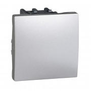 Вимикач Schneider Electric Unica 1-клавішний схема 1 алюміній MGU3.261.30