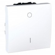 Выключатель Schneider Electric Unica 1-клавишный 2-полюсный схема 2 белый MGU3.262.18