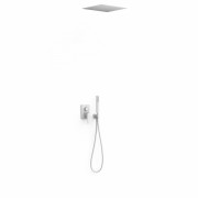 Душевая система скрытого монтажа Tres Slim Exclusive с однорычажным смесителем белый матовый 20228006BM