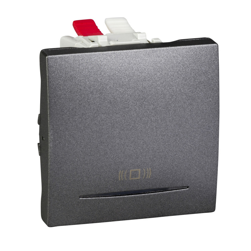 Кнопка звонка Schneider Electric Unica с подсветкой и символом Звонок графит MGU3.206.12CN