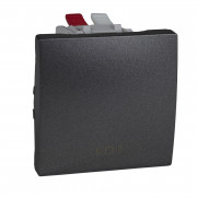 Кнопка звонка Schneider Electric Unica с символом Звонок графит MGU3.206.12C