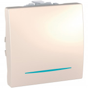 Выключатель перекрестный Schneider Electric Unica схема 7 с подсветкой слоновая кость MGU3.205.25N