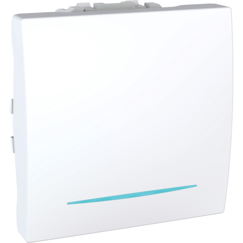 Вимикач перехресний Schneider Electric Unica схема 7 з підсвічуванням білий MGU3.205.18N