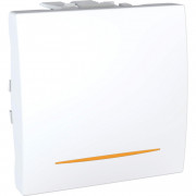 Выключатель проходной Schneider Electric Unica схема 6 с индикацией белый MGU3.203.18S