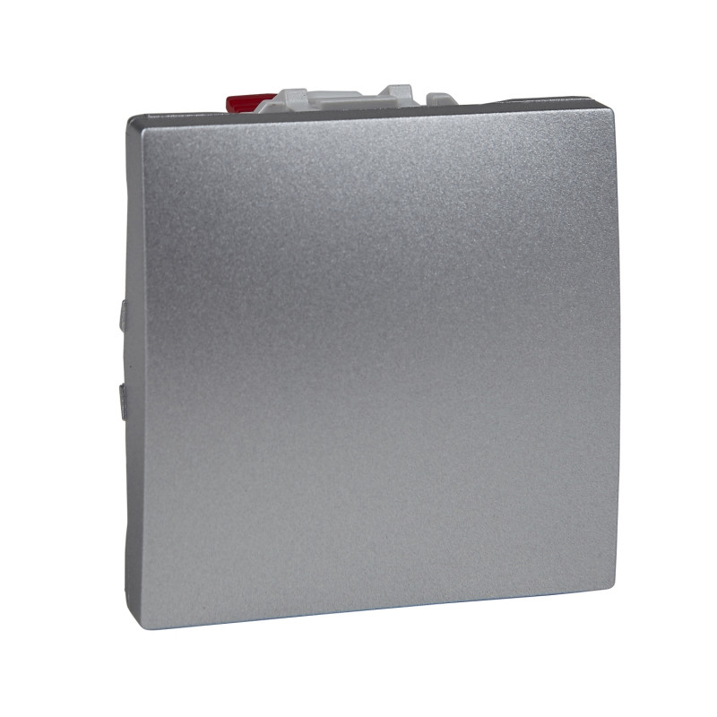 Выключатель Schneider Electric Unica 1-клавишный схема 6 алюминий MGU3.203.30