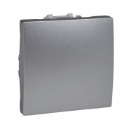 Выключатель Schneider Electric Unica кнопочный 2 модуля алюминий MGU3.206.30