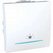 Выключатель Schneider Electric Unica кнопочный с подсветкой и символом Свет белый MGU3.206.18LN