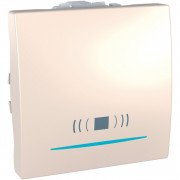 Кнопка звонка Schneider Electric Unica с подсветкой и символом Звонок слоновая кость MGU3.206.25CN